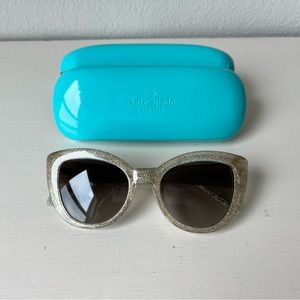 Gold and glitter Kate Spade sunglasses